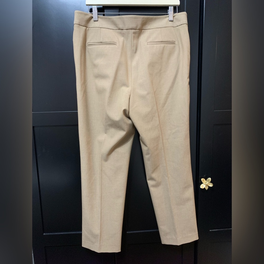 Karl Lagerfeld Tan Trousers size 14 classic fit quiet luxury neutral - Picture 2 of 6